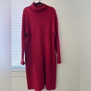 Cable Knit Turtleneck Sweater Dress🔥